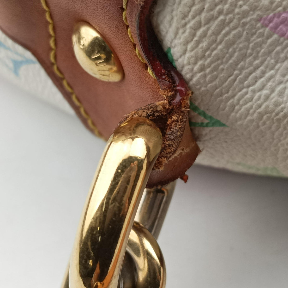 Pre-owned Louis Vuitton BEVERLY MM White Monogram Multicolor M40203 shoulderbag | stylenewstar