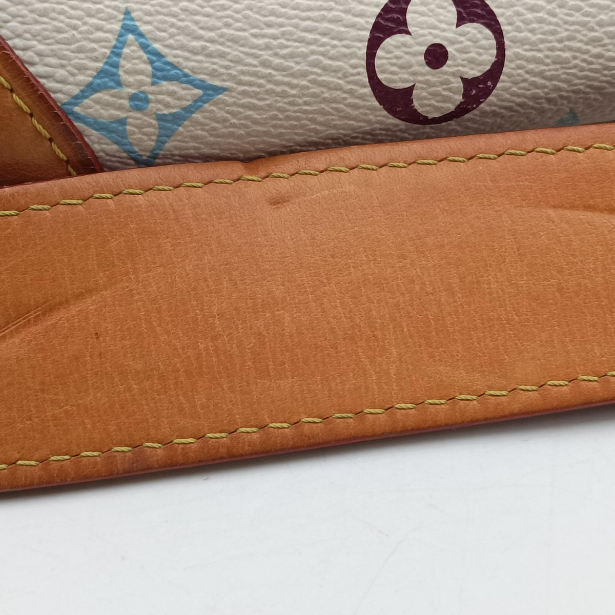 Pre-owned Louis Vuitton BEVERLY MM White Monogram Multicolor M40203 shoulderbag | stylenewstar