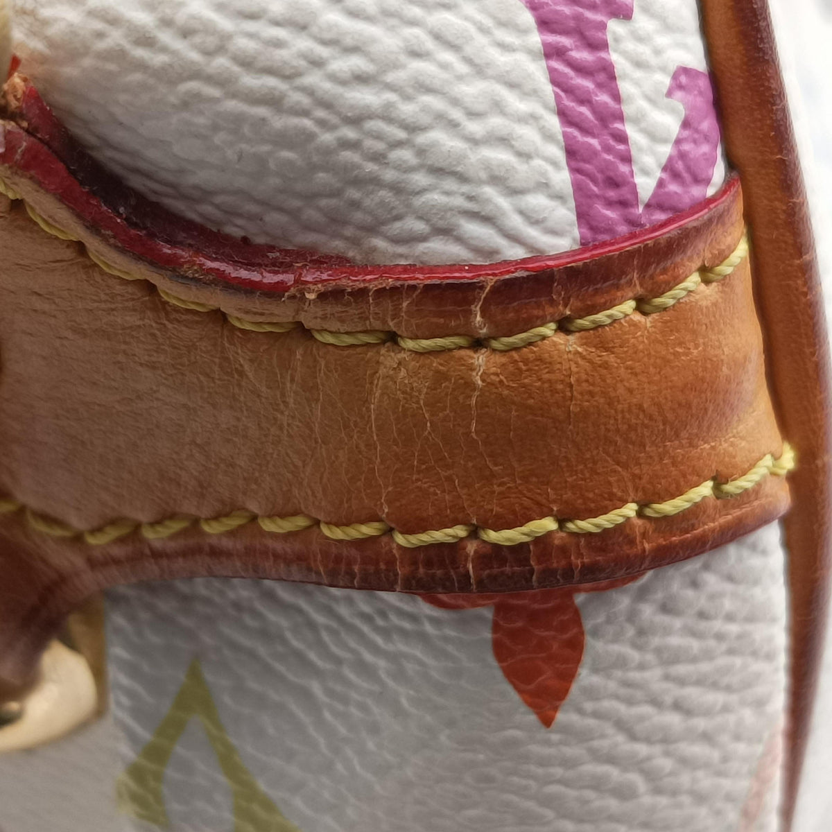 Pre-owned Louis Vuitton BEVERLY MM White Monogram Multicolor M40203 shoulderbag | stylenewstar