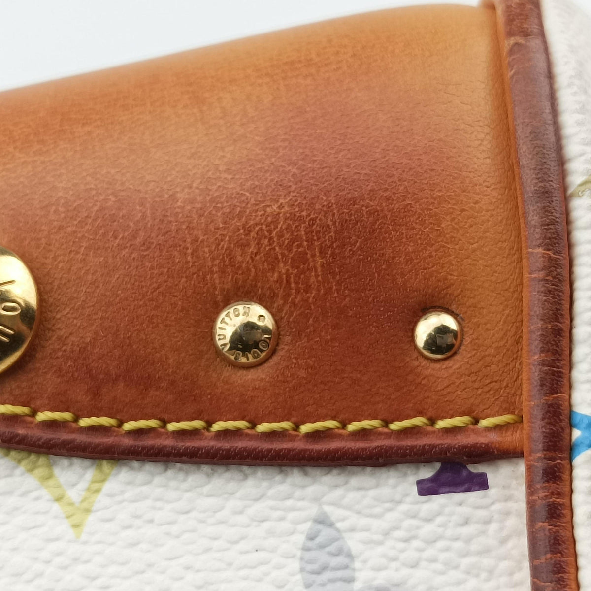 Pre-owned Louis Vuitton BEVERLY MM White Monogram Multicolor M40203 shoulderbag | stylenewstar