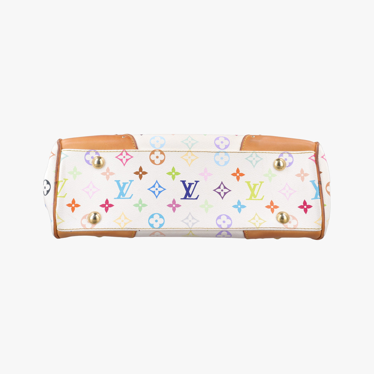 Pre-owned Louis Vuitton BEVERLY MM White Monogram Multicolor M40203 shoulderbag | stylenewstar