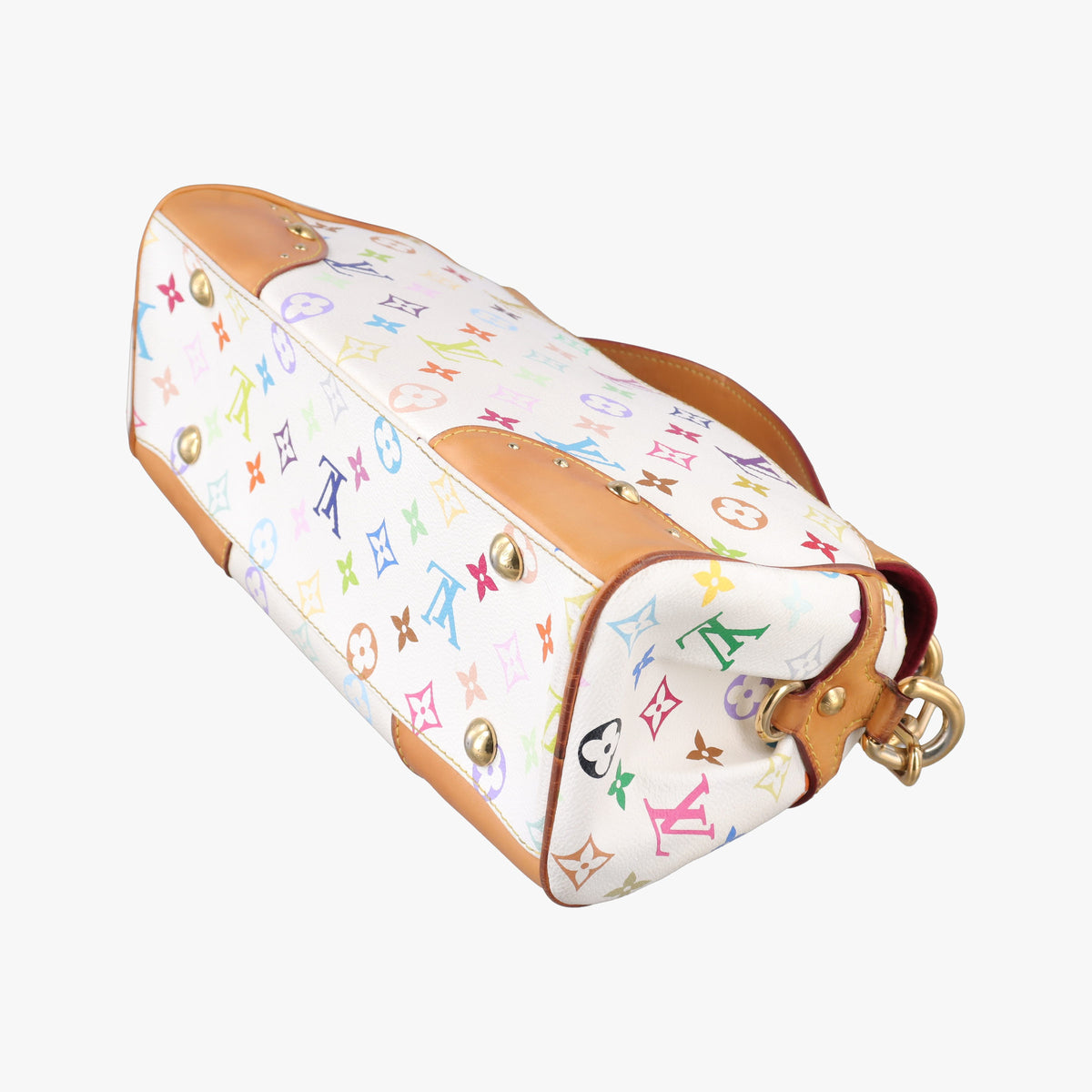 Pre-owned Louis Vuitton BEVERLY MM White Monogram Multicolor M40203 shoulderbag | stylenewstar