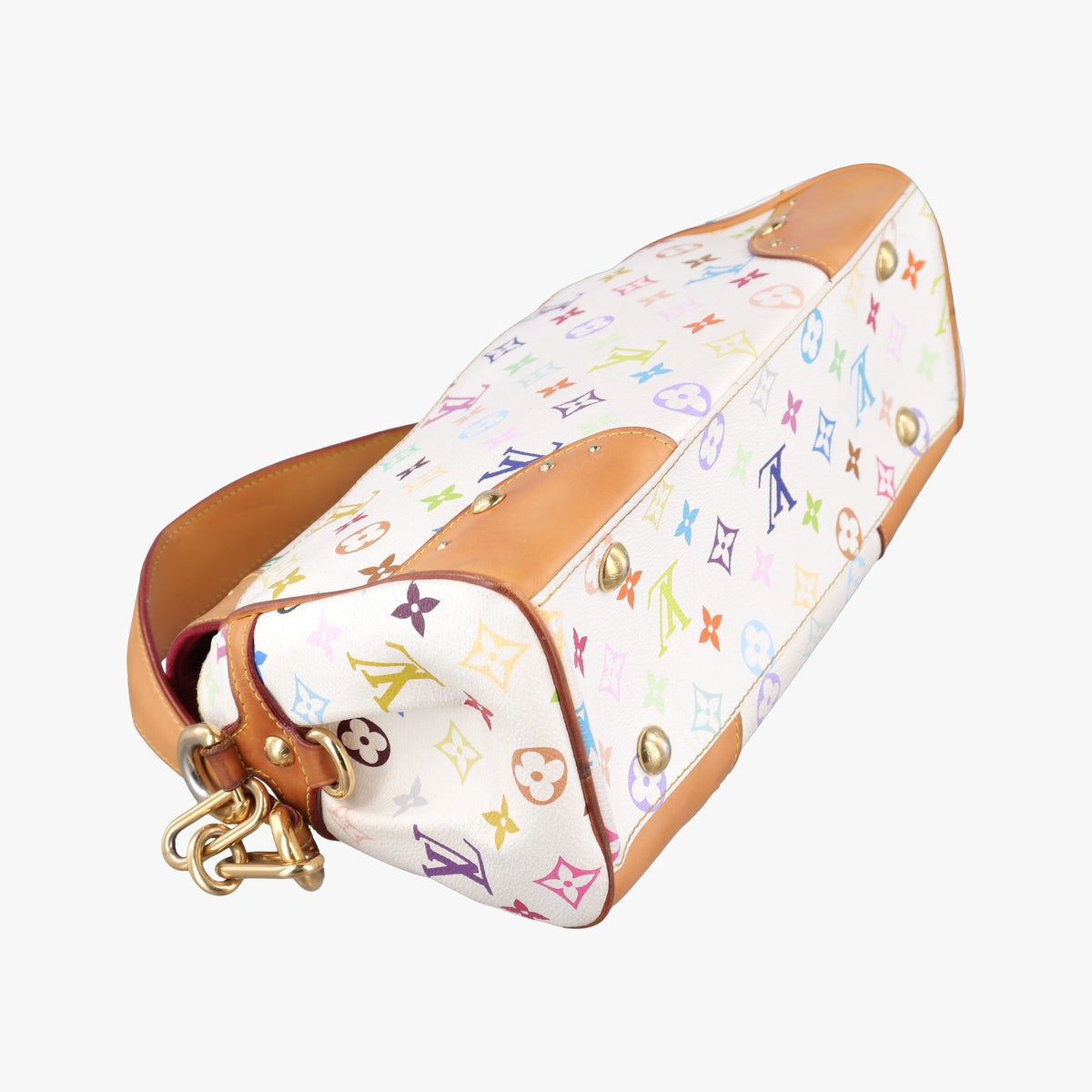 Pre-owned Louis Vuitton BEVERLY MM White Monogram Multicolor M40203 shoulderbag | stylenewstar