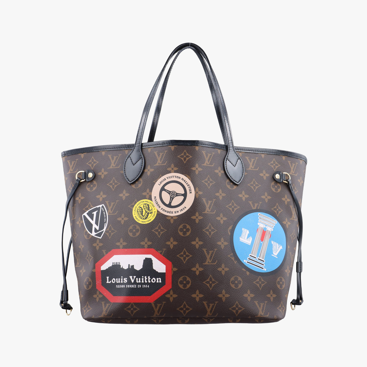 Pre-owned Louis Vuitton Neverfull MM Brown Monogram canvas M42844 handbag | stylenewstar