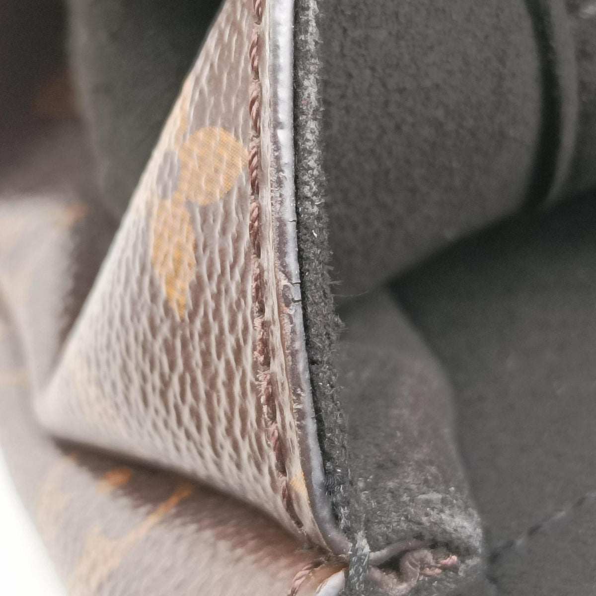 Pre-owned Louis Vuitton MARIGNAN brown×black Monogram Canvas×calf leather M44259 shoulderbag | stylenewstar