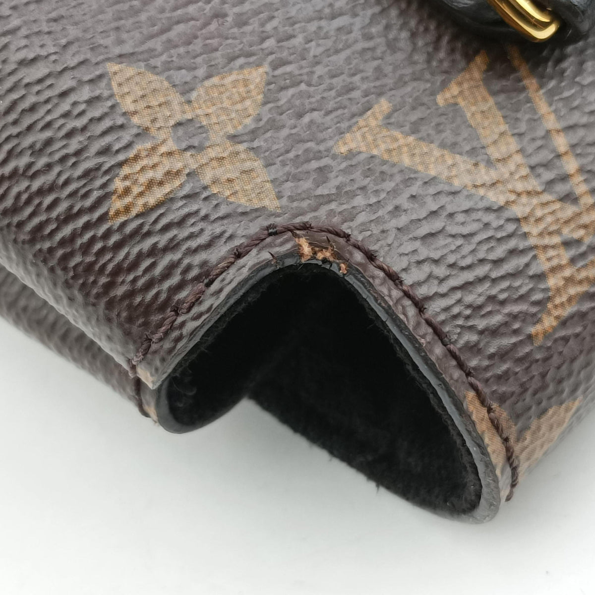 Pre-owned Louis Vuitton MARIGNAN brown×black Monogram Canvas×calf leather M44259 shoulderbag | stylenewstar