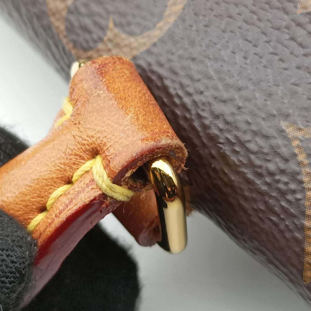 Pre-owned Louis Vuitton MARIGNAN brown×black Monogram Canvas×calf leather M44259 shoulderbag | stylenewstar