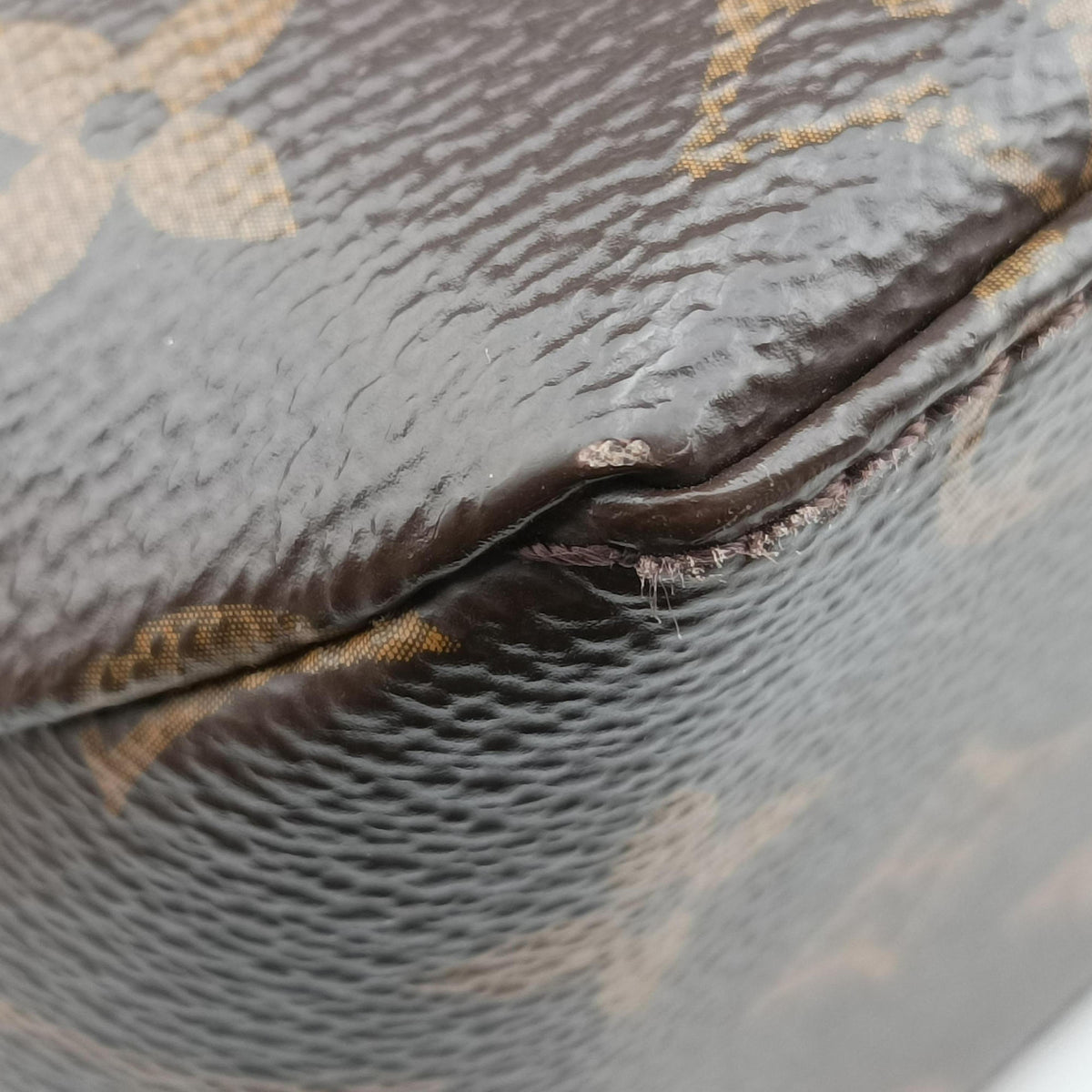 Pre-owned Louis Vuitton MARIGNAN brown×black Monogram Canvas×calf leather M44259 shoulderbag | stylenewstar
