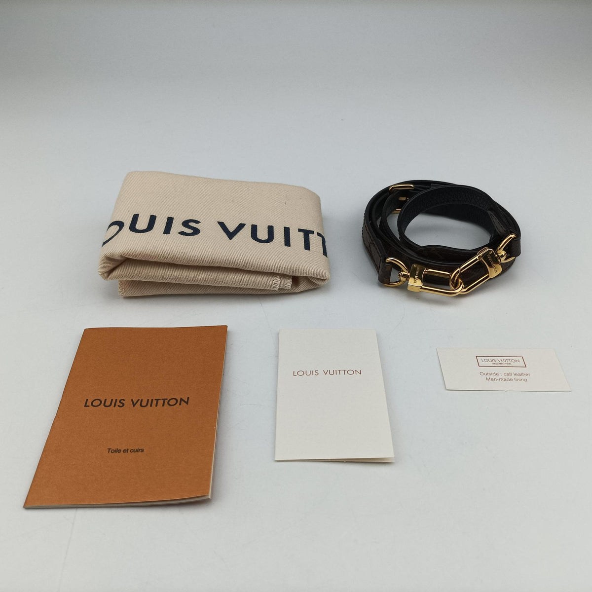 Pre-owned Louis Vuitton MARIGNAN brown×black Monogram Canvas×calf leather M44259 shoulderbag | stylenewstar