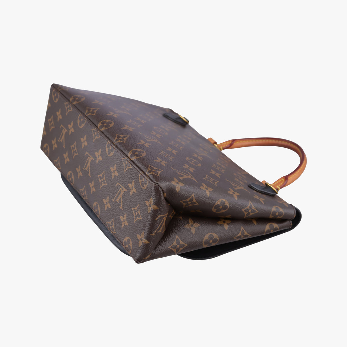 Pre-owned Louis Vuitton MARIGNAN brown×black Monogram Canvas×calf leather M44259 shoulderbag | stylenewstar