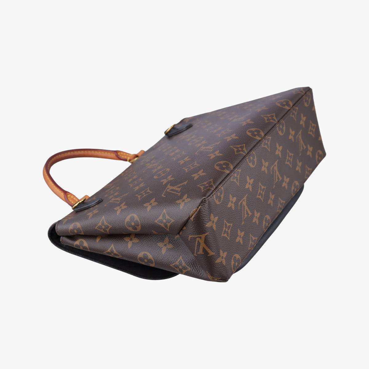 Pre-owned Louis Vuitton MARIGNAN brown×black Monogram Canvas×calf leather M44259 shoulderbag | stylenewstar