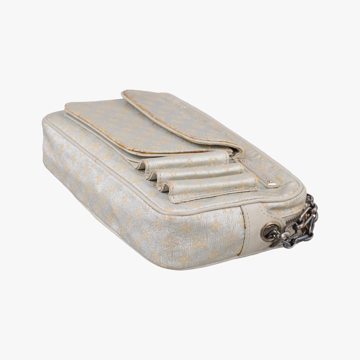 Pre-owned Louis Vuitton Shine McKenna Silver Monogram Shine M92362 shoulderbag | stylenewstar