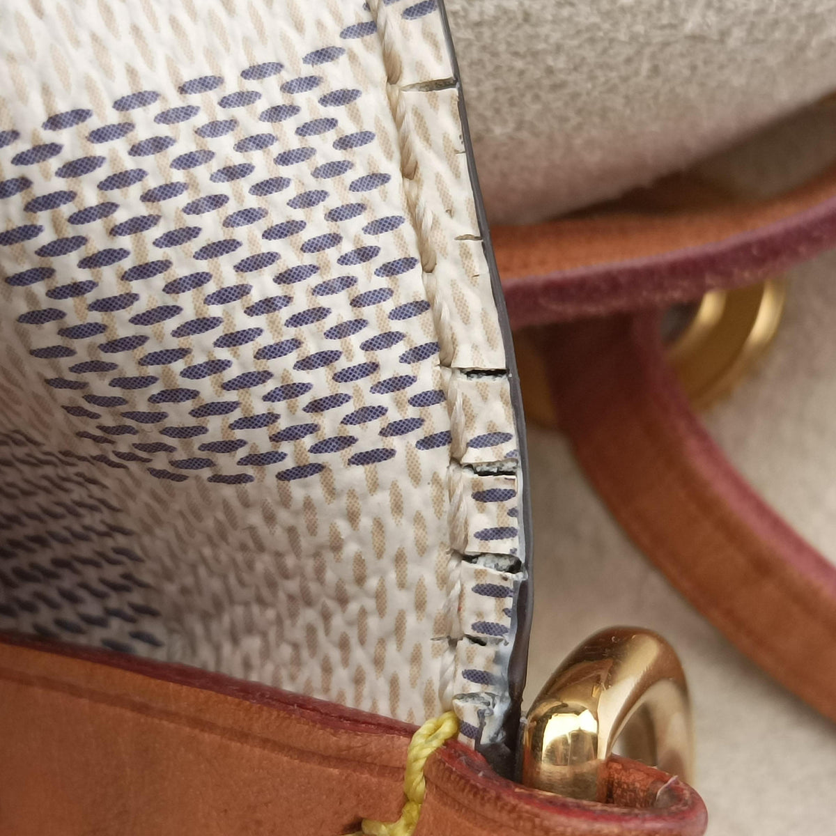 Pre-owned Louis Vuitton NeoNoe Summer Trunk Azur×multicolor Damier Canvas N41066 shoulderbag | stylenewstar