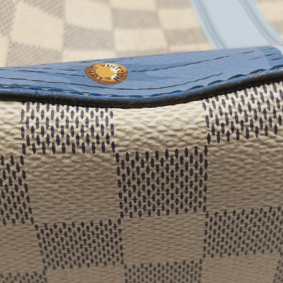 Pre-owned Louis Vuitton NeoNoe Summer Trunk Azur×multicolor Damier Canvas N41066 shoulderbag | stylenewstar