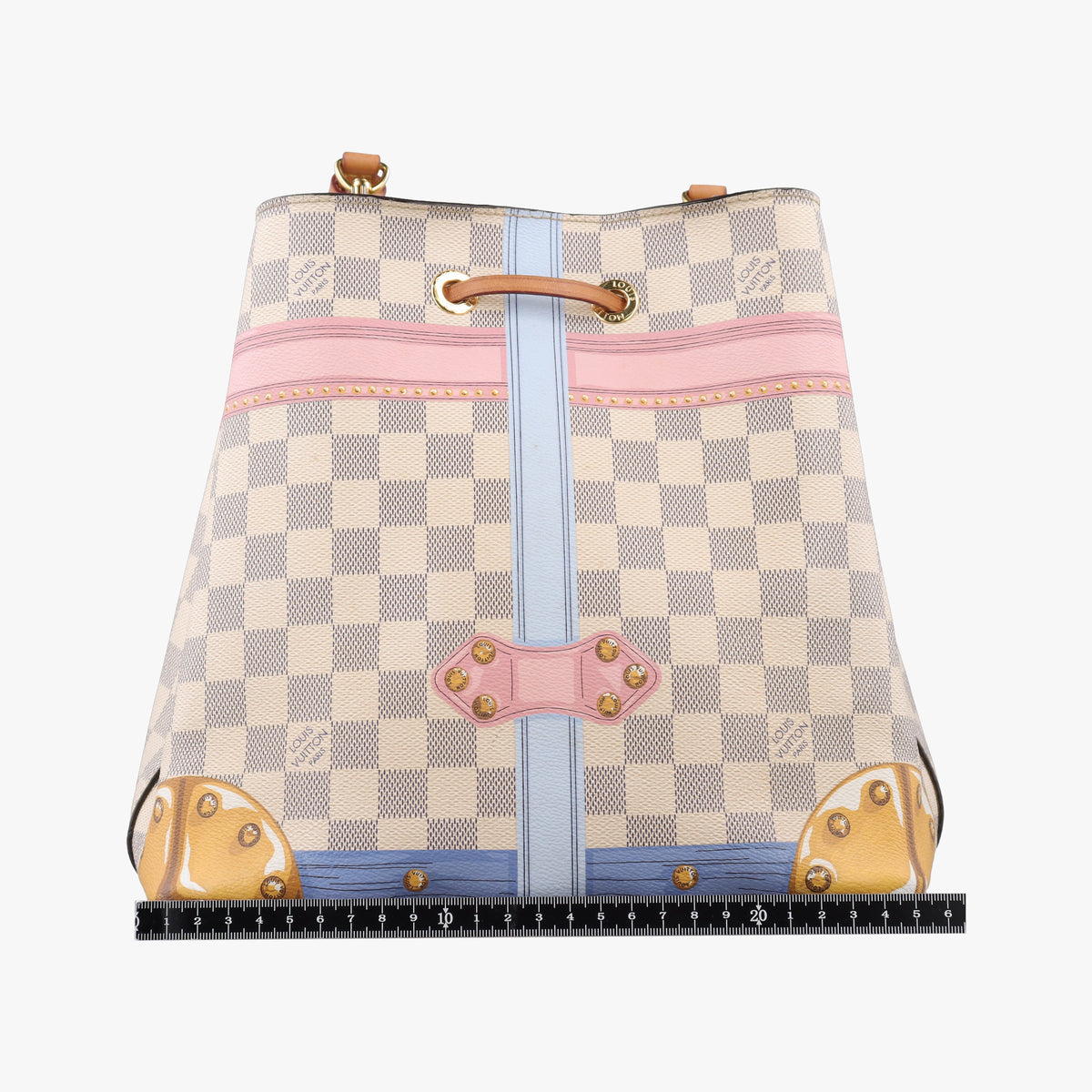 Pre-owned Louis Vuitton NeoNoe Summer Trunk Azur×multicolor Damier Canvas N41066 shoulderbag | stylenewstar