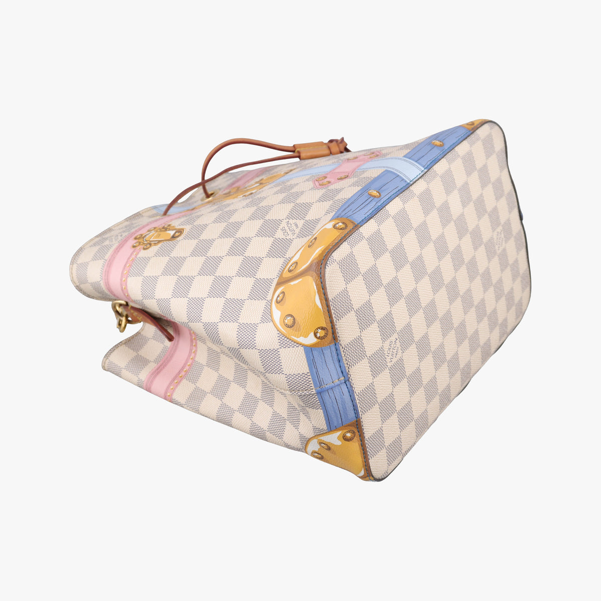 Pre-owned Louis Vuitton NeoNoe Summer Trunk Azur×multicolor Damier Canvas N41066 shoulderbag | stylenewstar