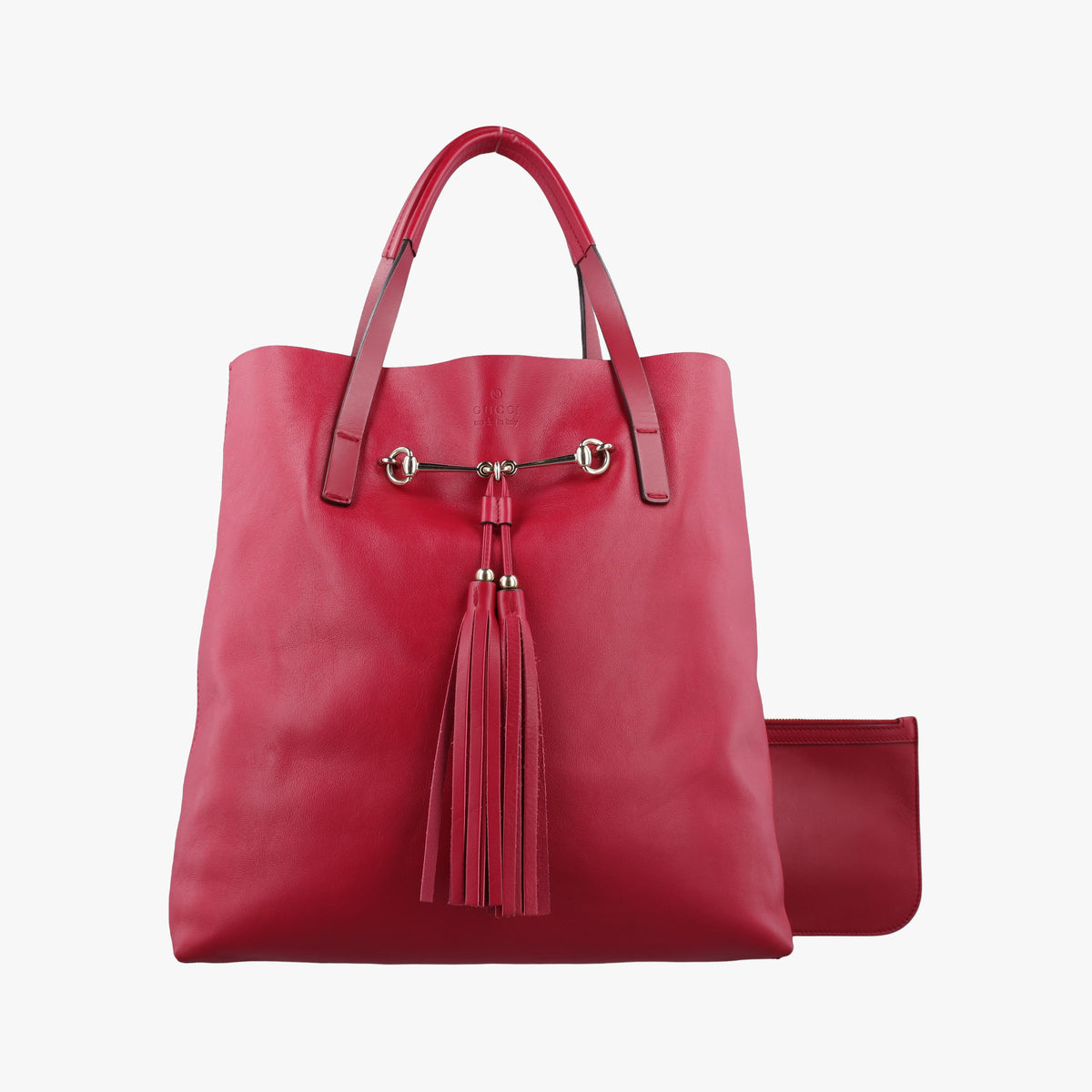 Secondhand Gucci horsebit tassel Red Leather 297006 handbag | stylenewstar