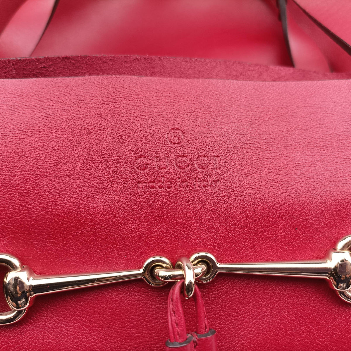 Secondhand Gucci horsebit tassel Red Leather 297006 handbag | stylenewstar