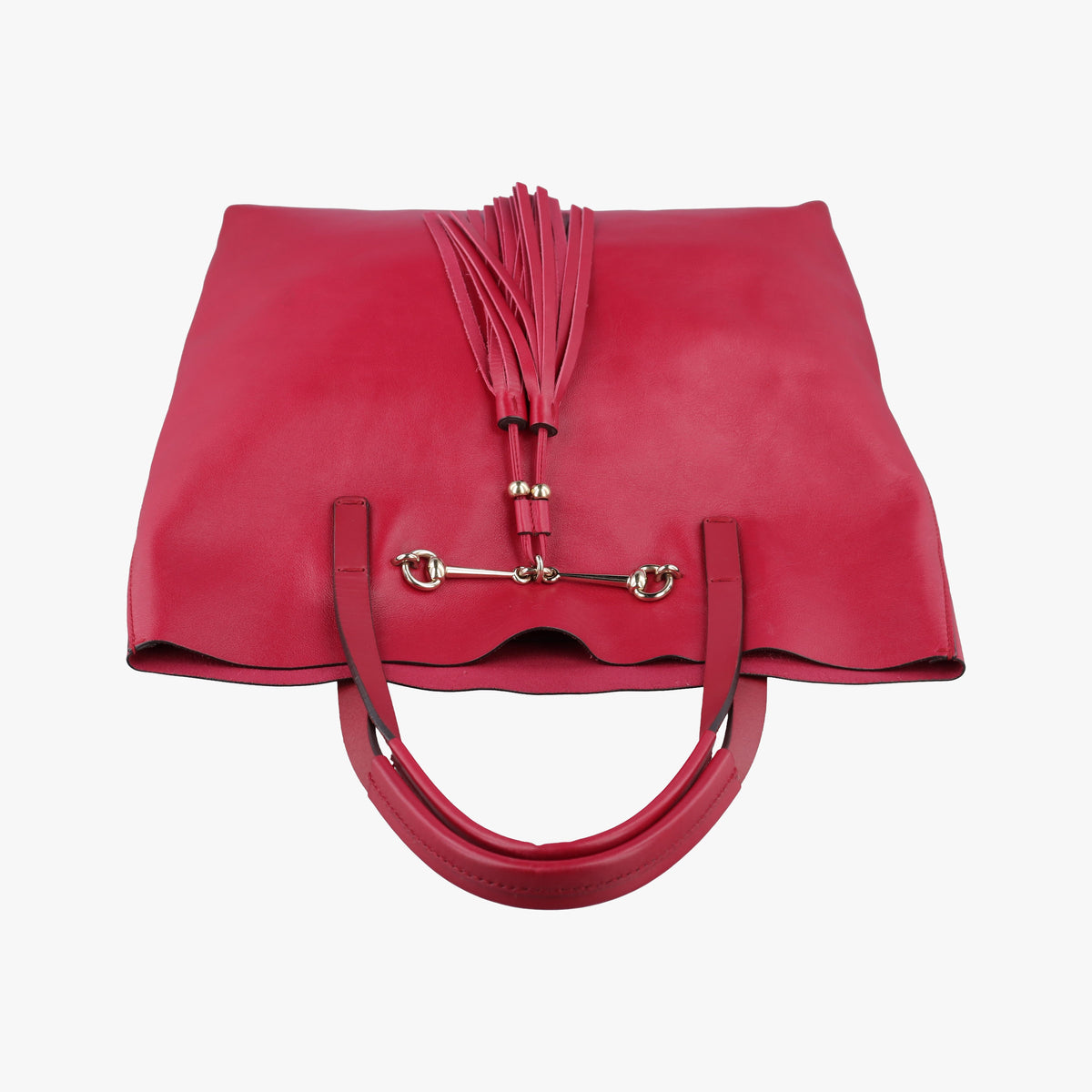 Secondhand Gucci horsebit tassel Red Leather 297006 handbag | stylenewstar