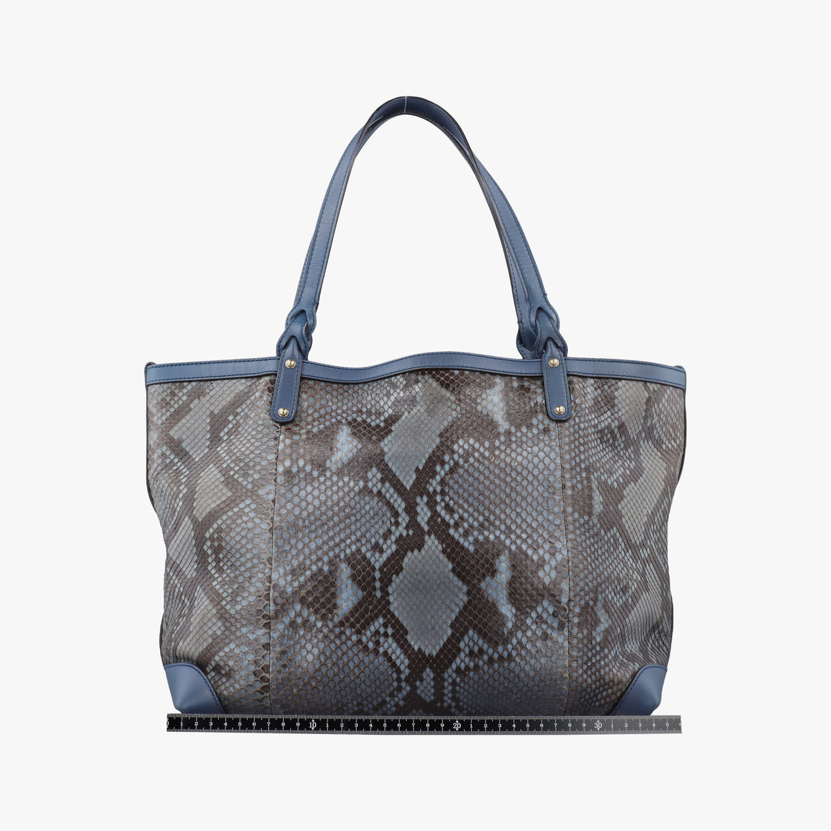 Pre-owned Gucci Craft Blue snakeskin 247209 shoulderbag | stylenewstar