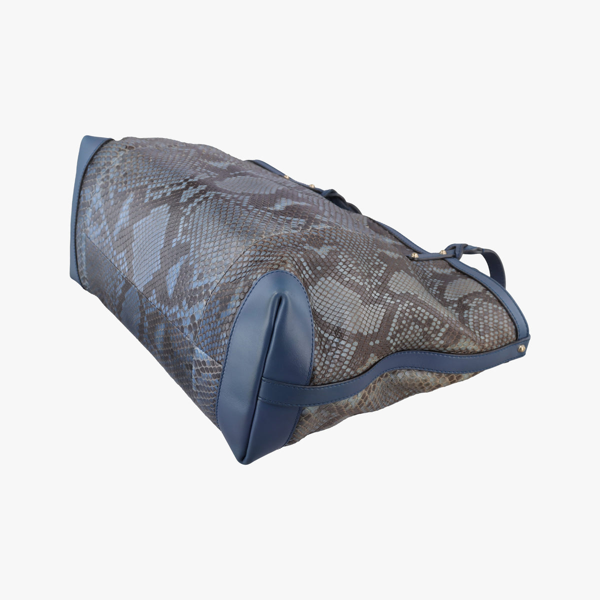 Pre-owned Gucci Craft Blue snakeskin 247209 shoulderbag | stylenewstar