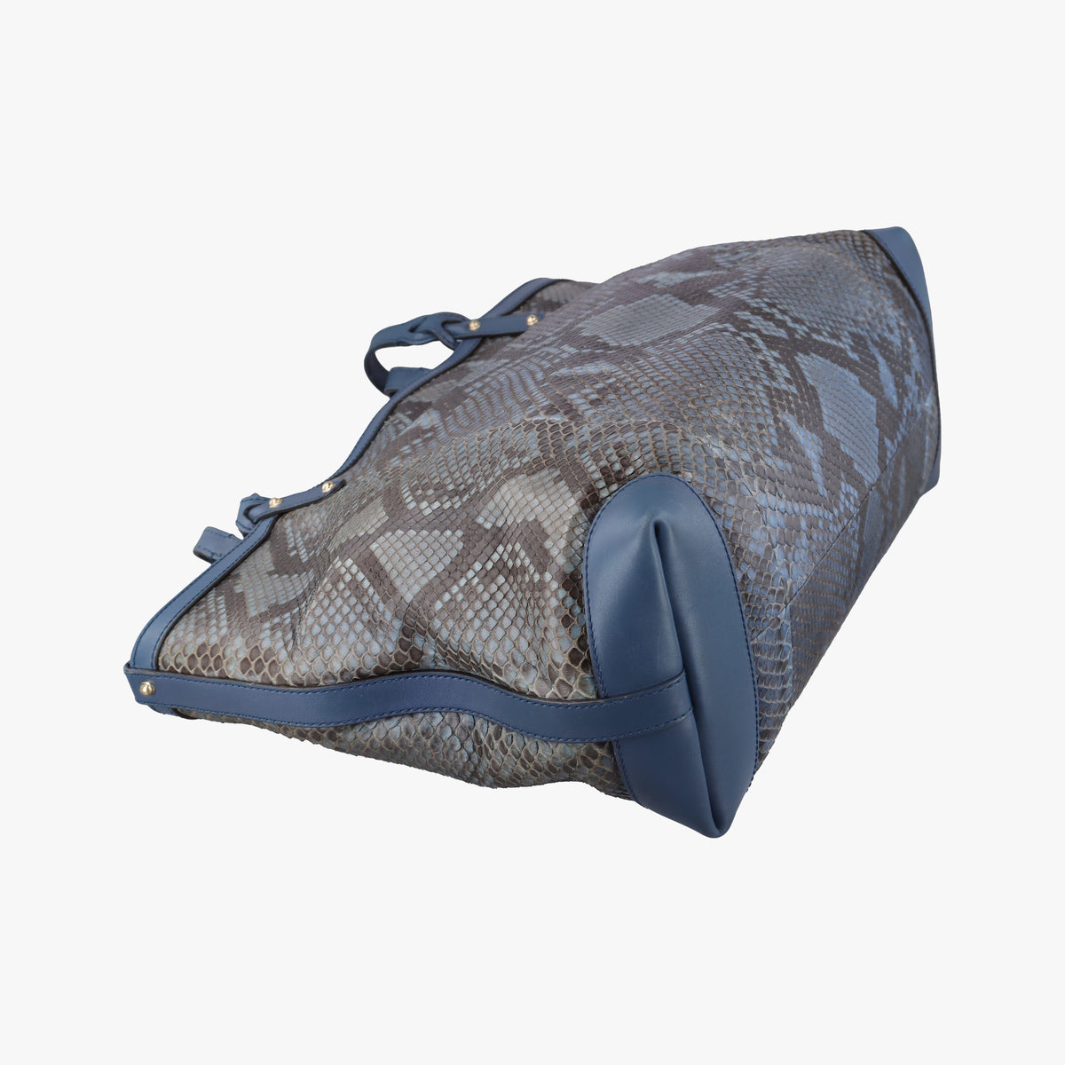 Pre-owned Gucci Craft Blue snakeskin 247209 shoulderbag | stylenewstar