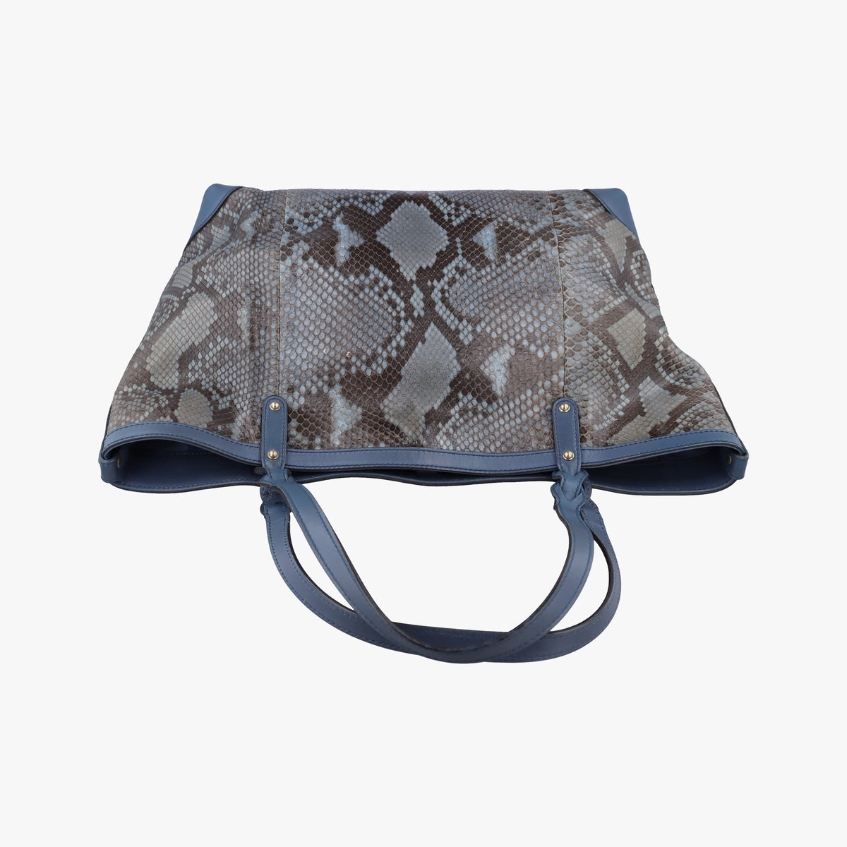 Pre-owned Gucci Craft Blue snakeskin 247209 shoulderbag | stylenewstar