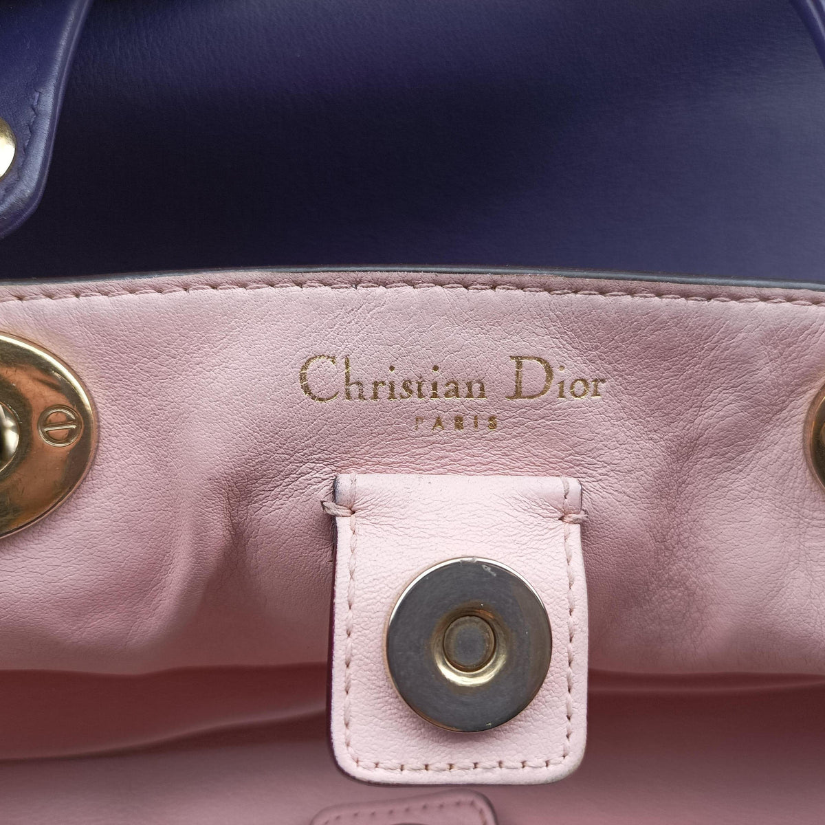 Secondhand Christian Dior Diorissimo Purple Leather  shoulderbag | stylenewstar