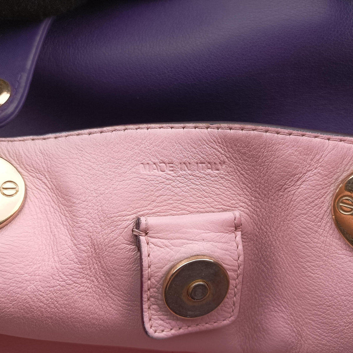 Secondhand Christian Dior Diorissimo Purple Leather  shoulderbag | stylenewstar