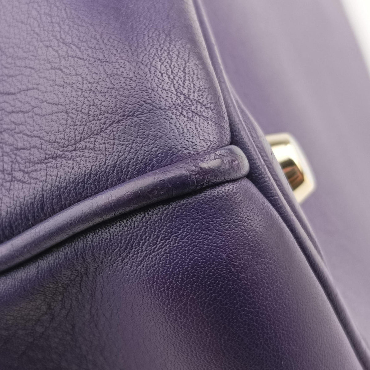 Secondhand Christian Dior Diorissimo Purple Leather  shoulderbag | stylenewstar
