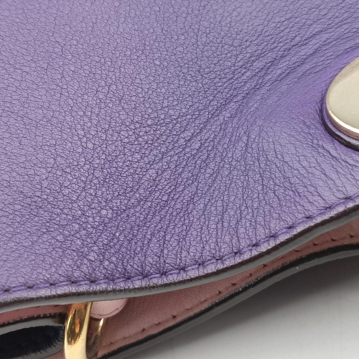 Secondhand Christian Dior Diorissimo Purple Leather  shoulderbag | stylenewstar