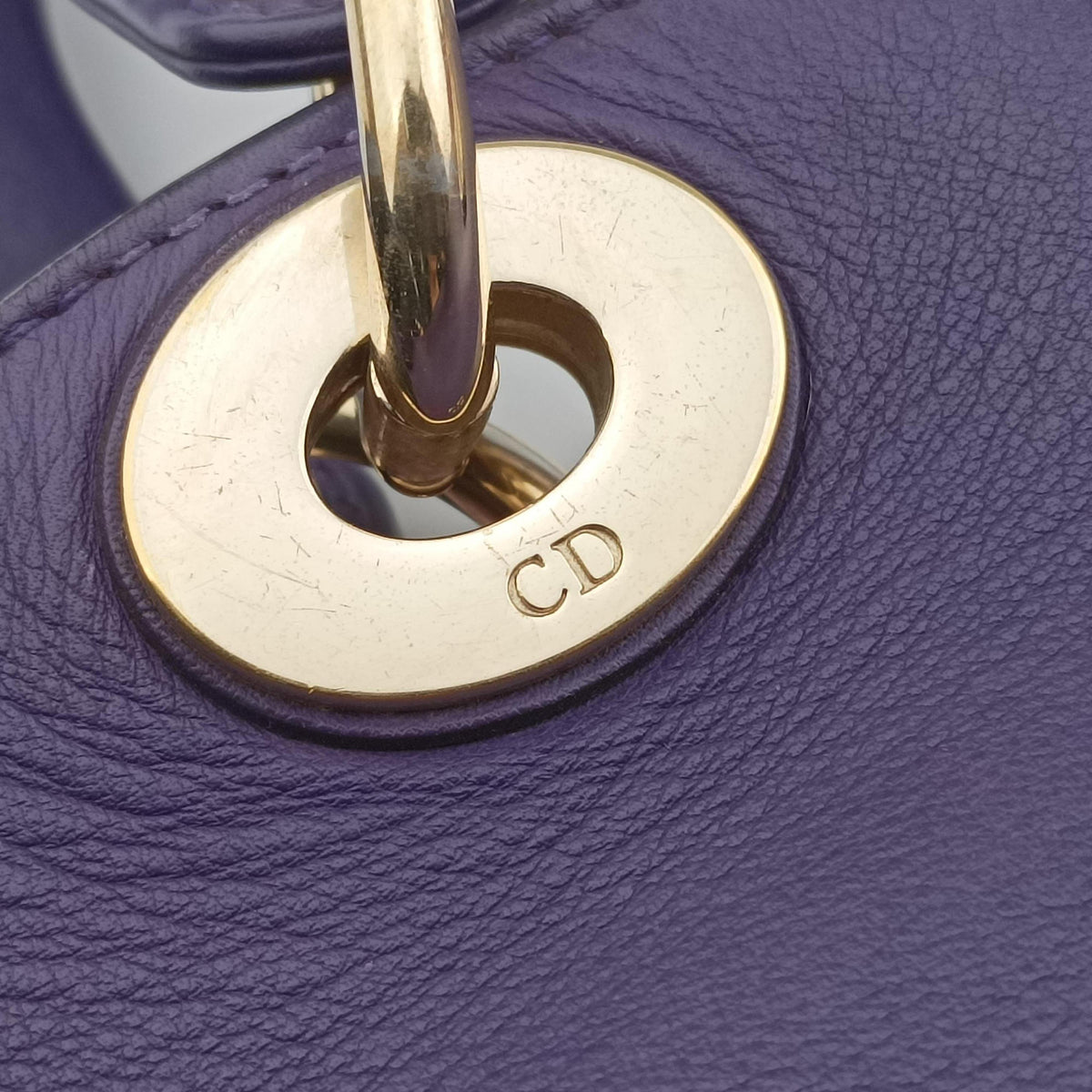 Secondhand Christian Dior Diorissimo Purple Leather  shoulderbag | stylenewstar