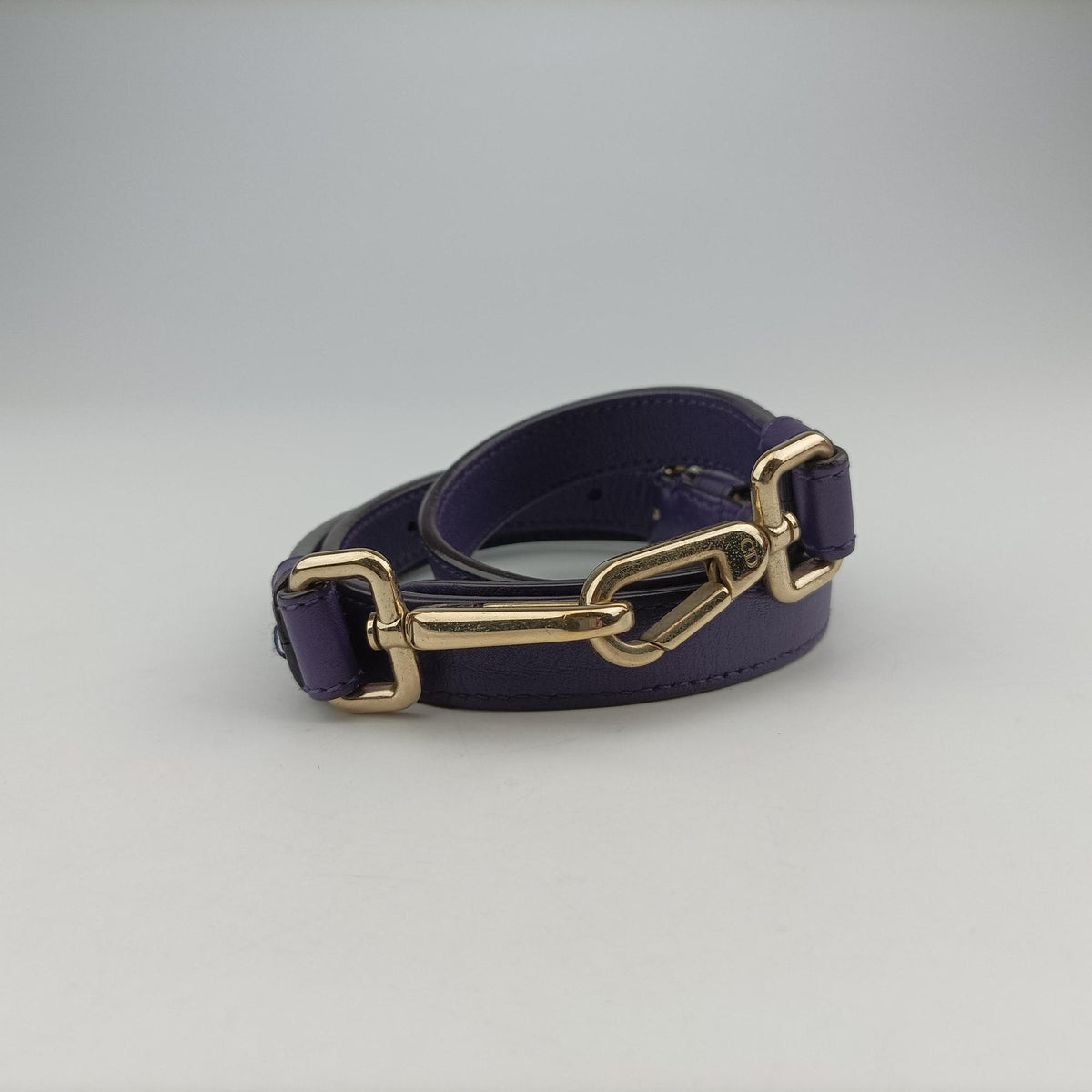 Secondhand Christian Dior Diorissimo Purple Leather  shoulderbag | stylenewstar