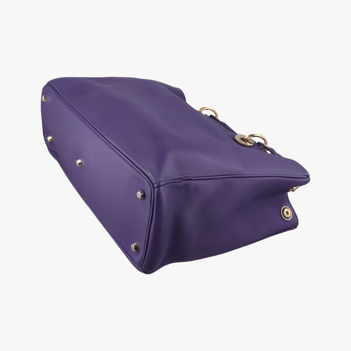 Secondhand Christian Dior Diorissimo Purple Leather  shoulderbag | stylenewstar