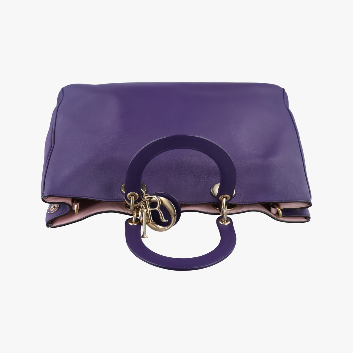 Secondhand Christian Dior Diorissimo Purple Leather  shoulderbag | stylenewstar