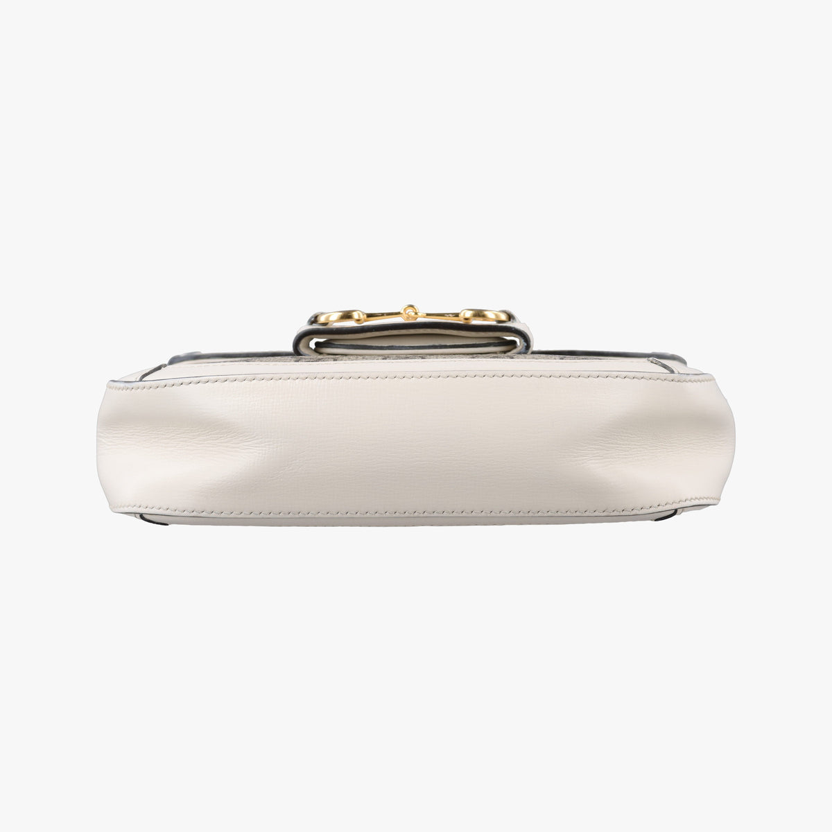 Secondhand Gucci Horsebit 1955 Beige x White PVC coated canvas×Leather 658574 shoulderbag | stylenewstar