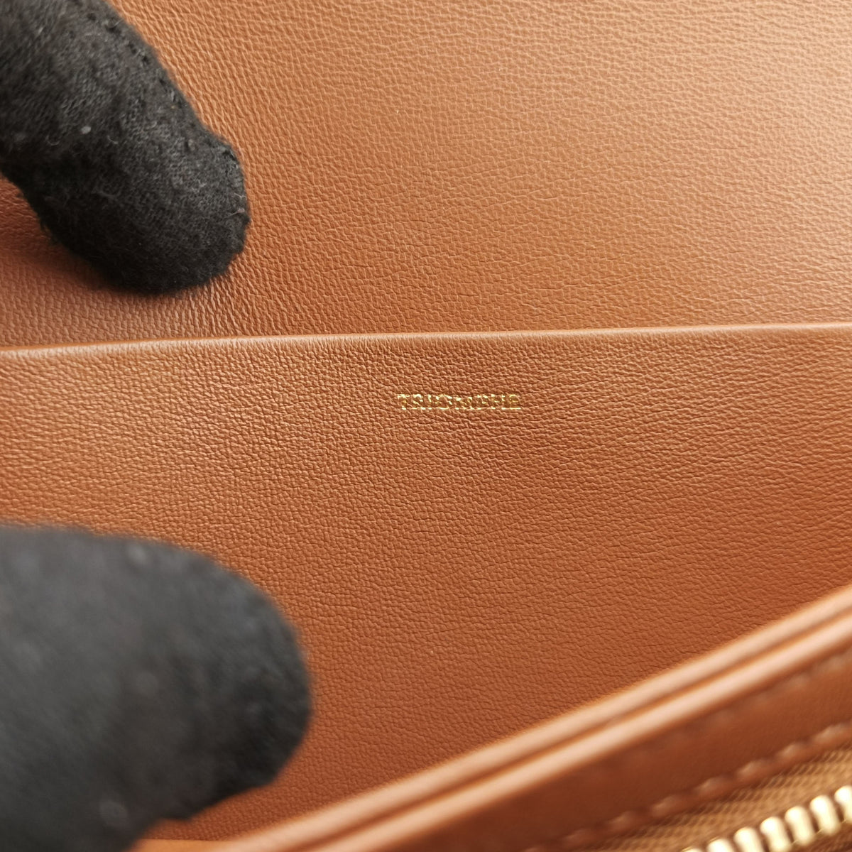 Pre-owned Celine TRIOMPHE Brown PVC coated canvas  shoulderbag | stylenewstar
