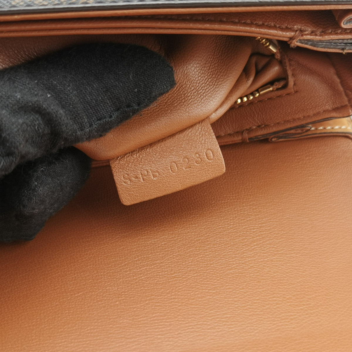 Pre-owned Celine TRIOMPHE Brown PVC coated canvas  shoulderbag | stylenewstar