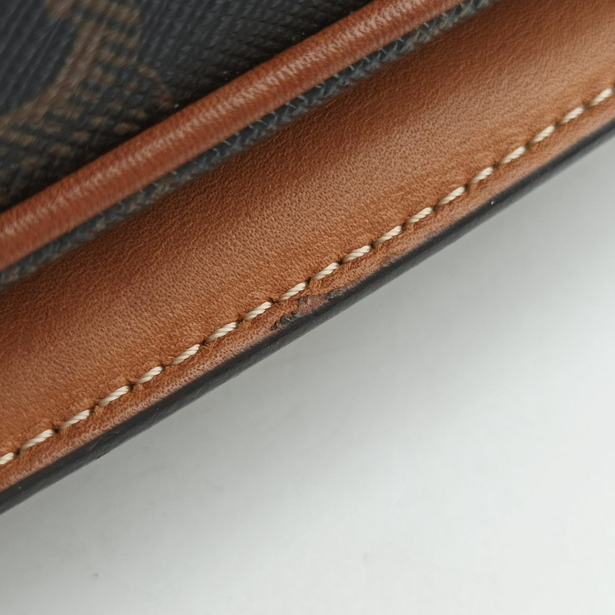 Pre-owned Celine TRIOMPHE Brown PVC coated canvas  shoulderbag | stylenewstar
