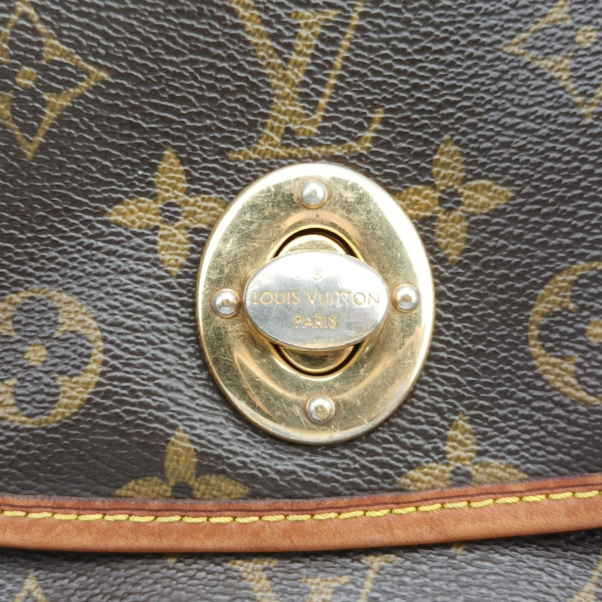 Pre-owned Louis Vuitton TULUM PM Brown Monogram Canvas M40076 shoulderbag | stylenewstar