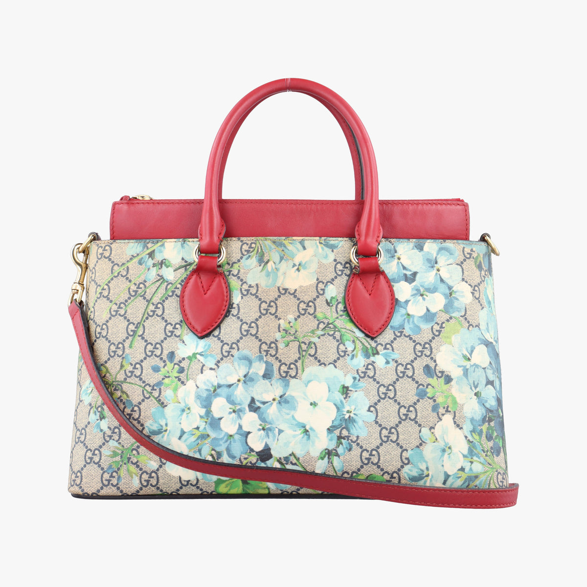 Secondhand Gucci GG Blooms beige×Red×Multicolour PVC coated canvas×Leather 409534 shoulderbag | stylenewstar