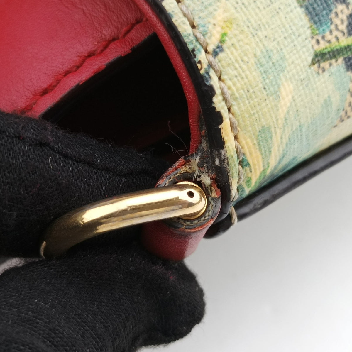 Secondhand Gucci GG Blooms beige×Red×Multicolour PVC coated canvas×Leather 409534 shoulderbag | stylenewstar