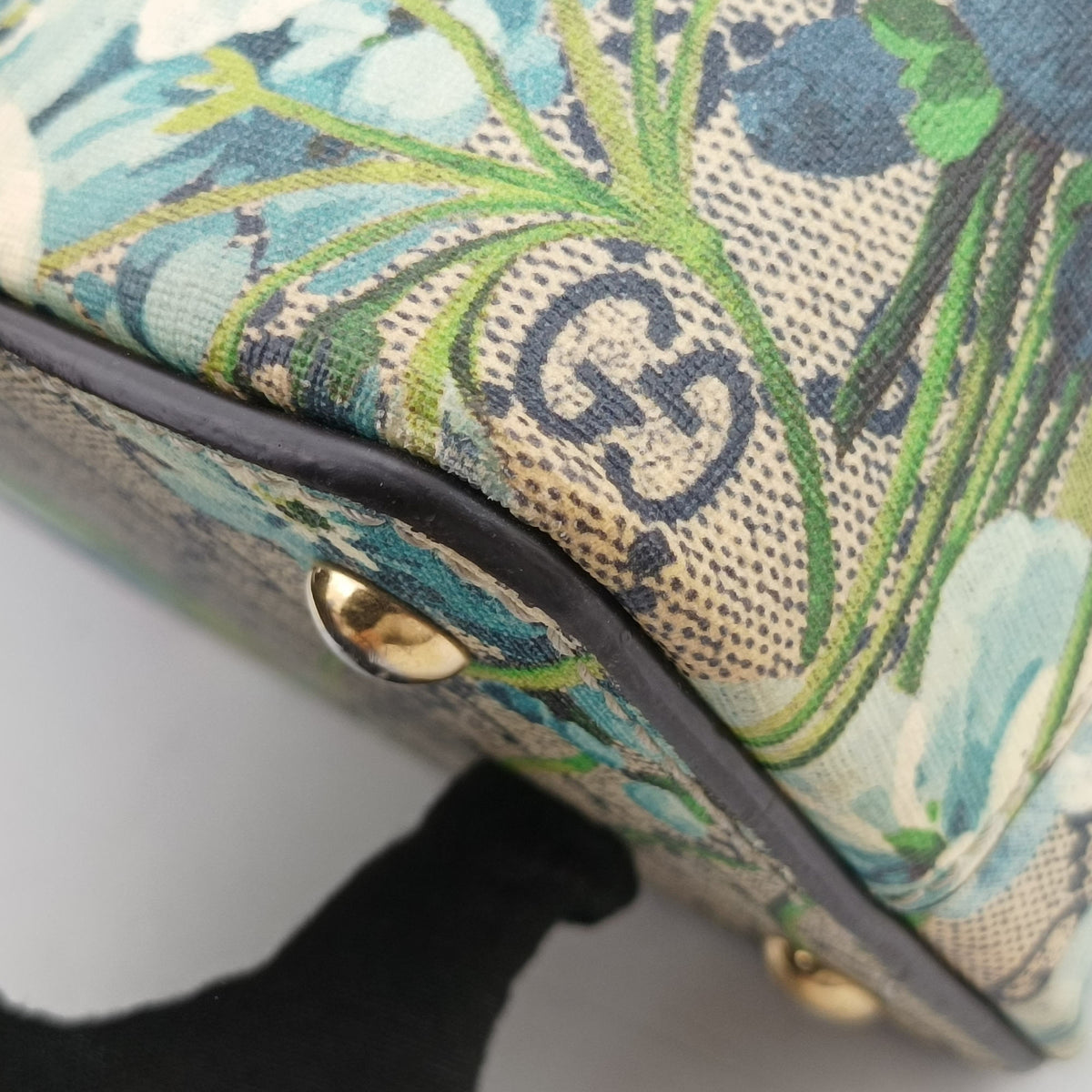 Secondhand Gucci GG Blooms beige×Red×Multicolour PVC coated canvas×Leather 409534 shoulderbag | stylenewstar