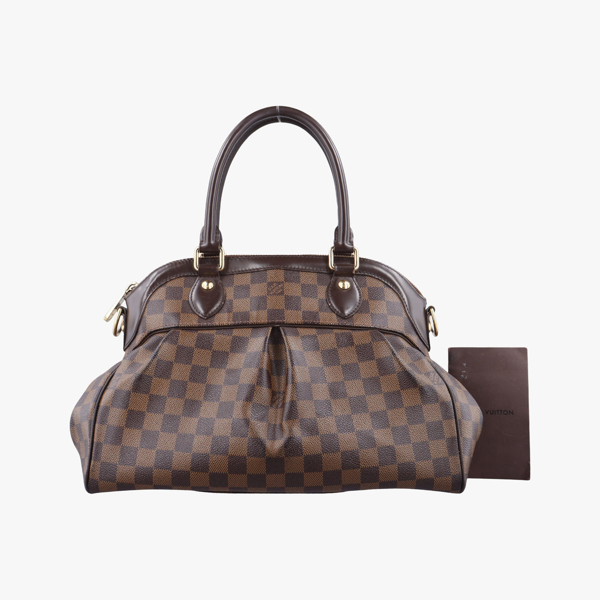 Pre-owned Louis Vuitton TREVI PM EBENE Damier Canvas N51997 handbag | stylenewstar