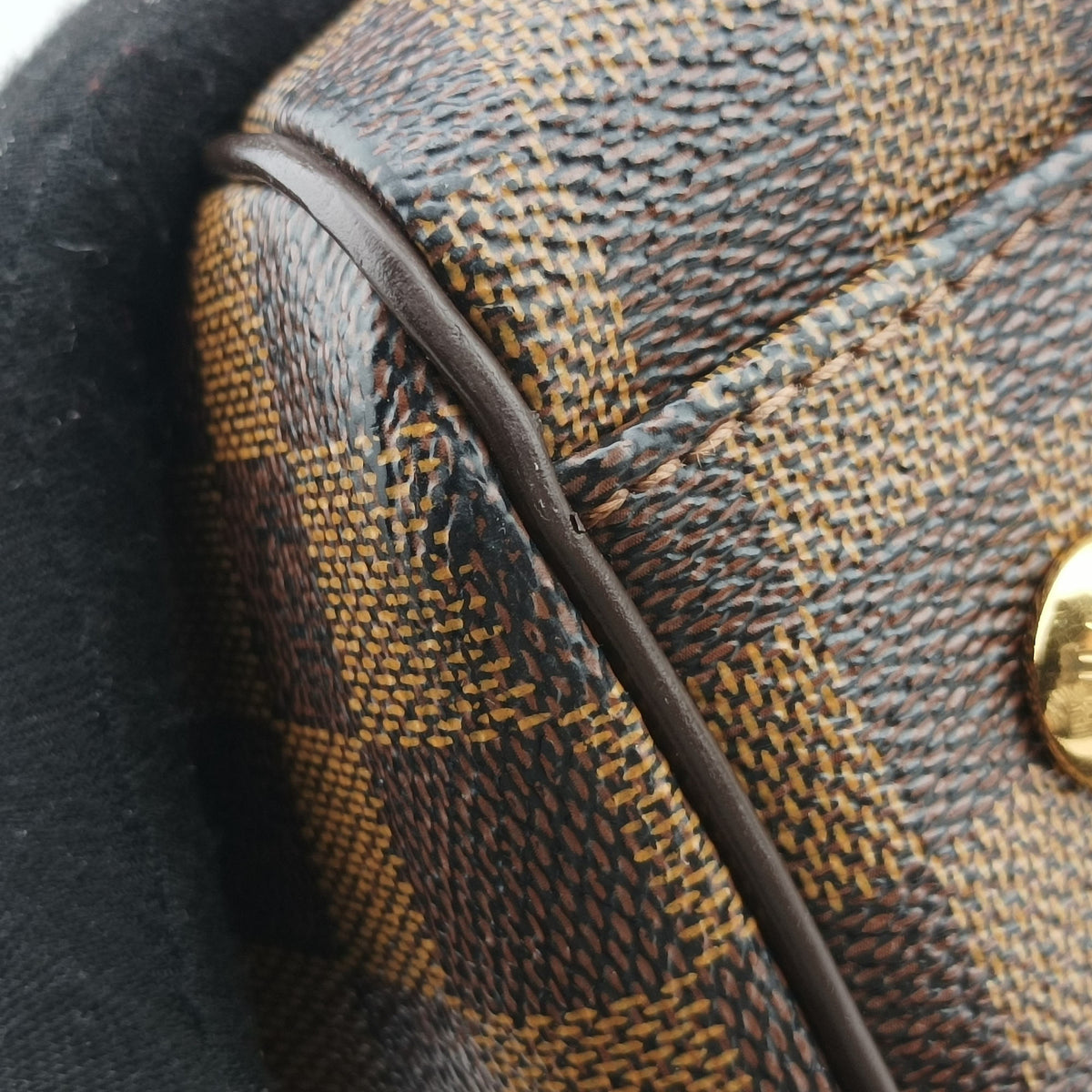Pre-owned Louis Vuitton TREVI PM EBENE Damier Canvas N51997 handbag | stylenewstar