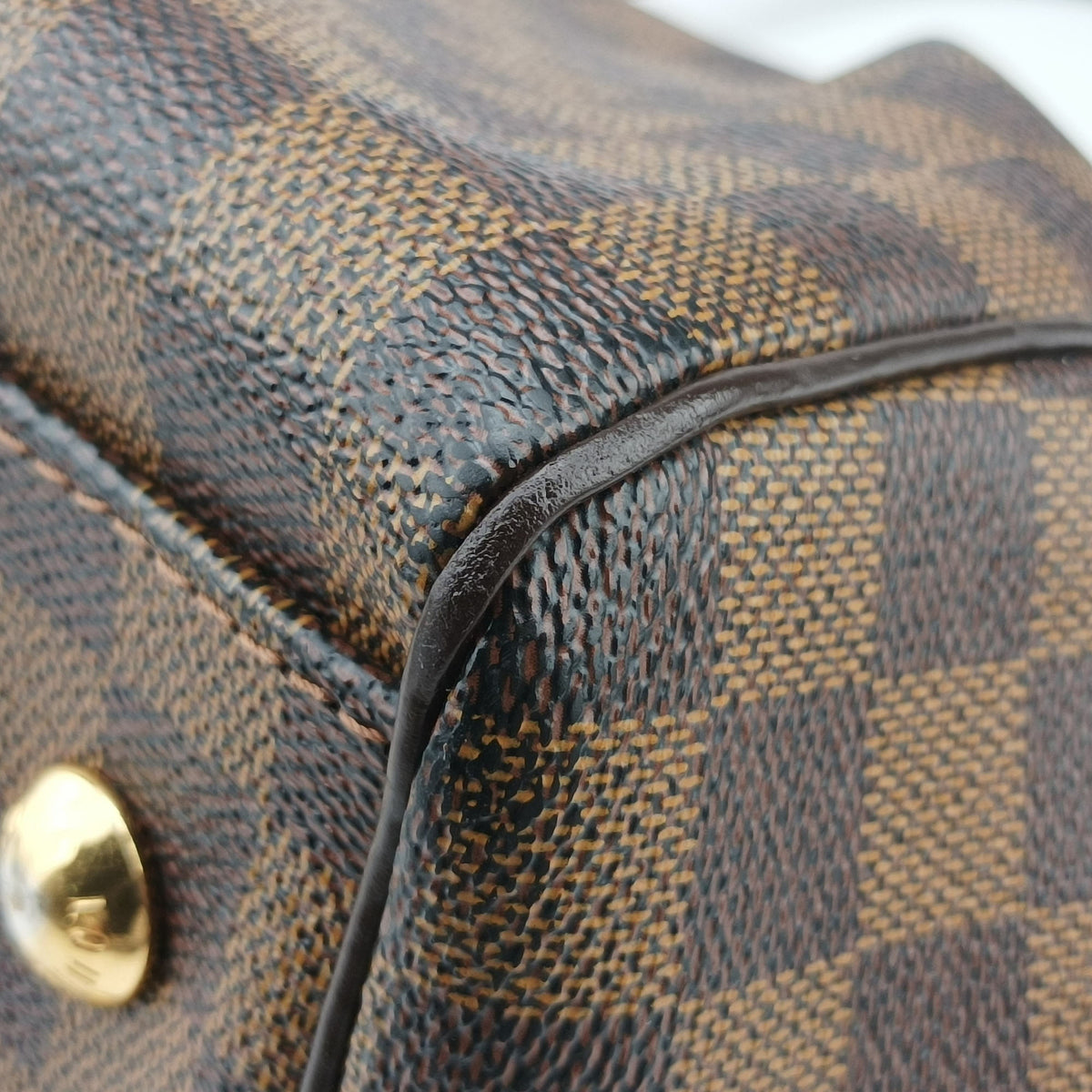 Pre-owned Louis Vuitton TREVI PM EBENE Damier Canvas N51997 handbag | stylenewstar