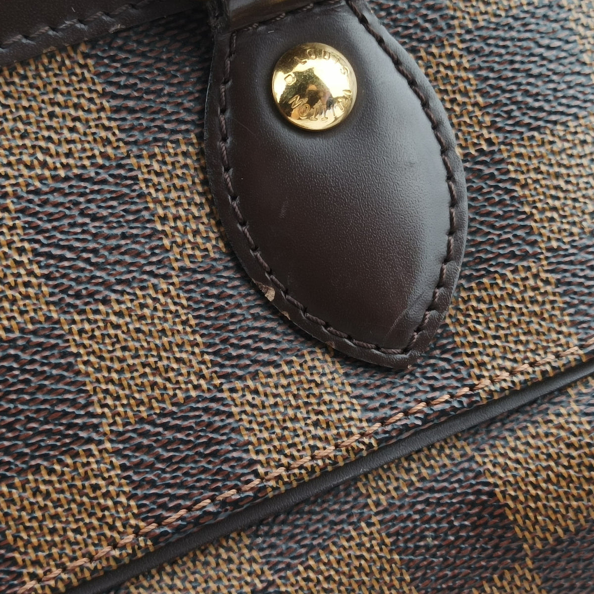 Pre-owned Louis Vuitton TREVI PM EBENE Damier Canvas N51997 handbag | stylenewstar