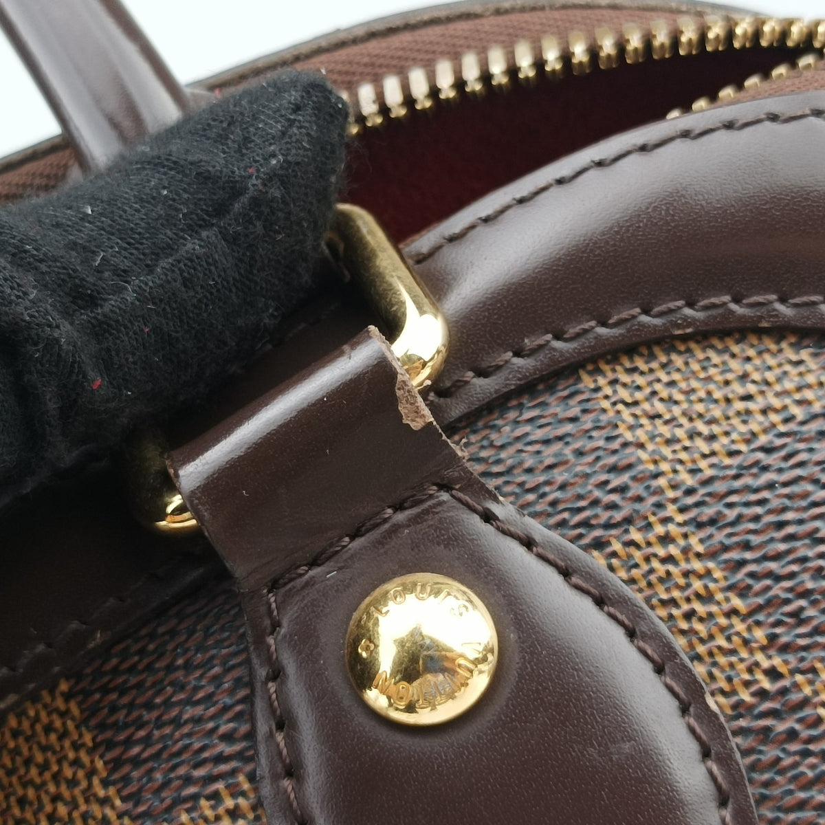 Pre-owned Louis Vuitton TREVI PM EBENE Damier Canvas N51997 handbag | stylenewstar