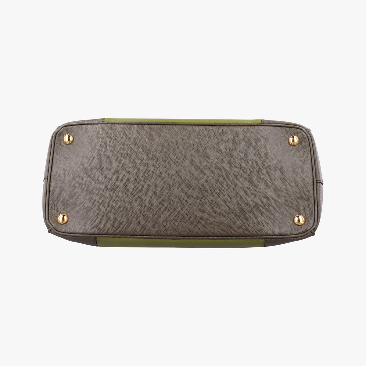 Pre-owned Prada Galleria Green SAFFIANO Leather B2274C handbag | stylenewstar