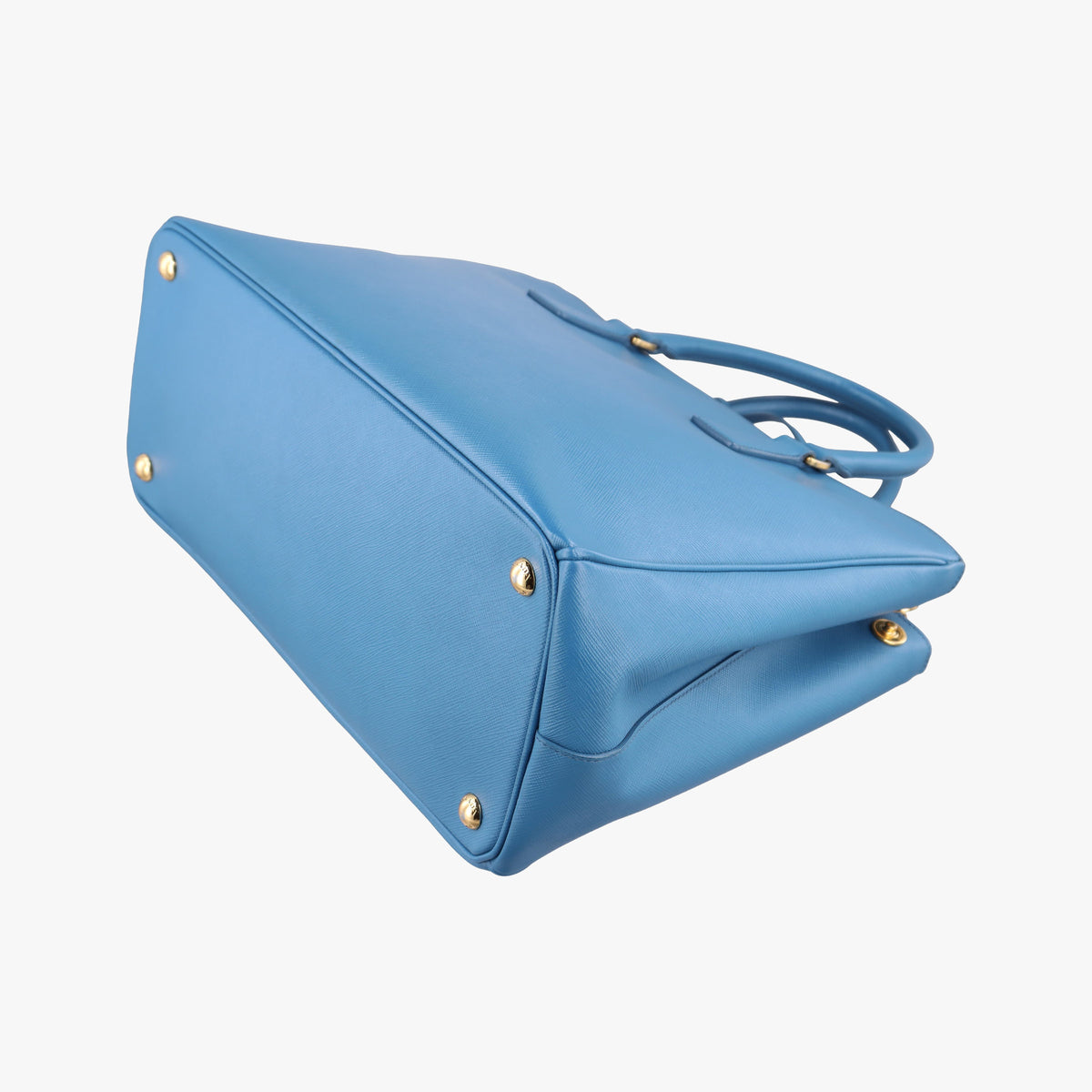 Pre-owned Prada Galleria Blue SAFFIANO Leather BN1786 shoulderbag | stylenewstar